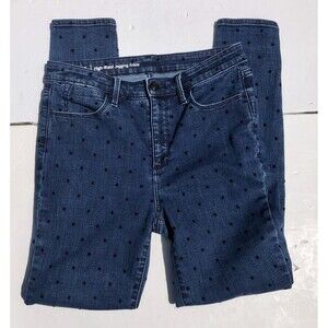 Talbots Flawless, high-waist jegging ankle, women's jeans, size 6 Polka Dots